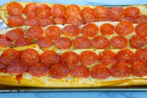 Top with pepperoni.
