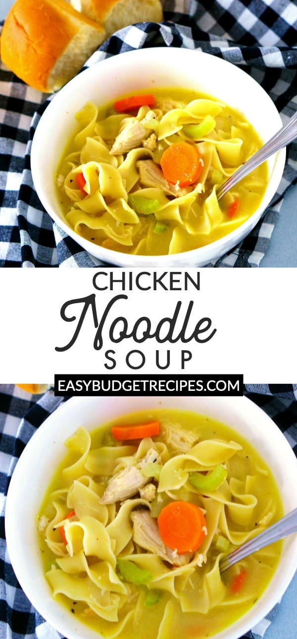 Picture collage of soup for Pinterest.
