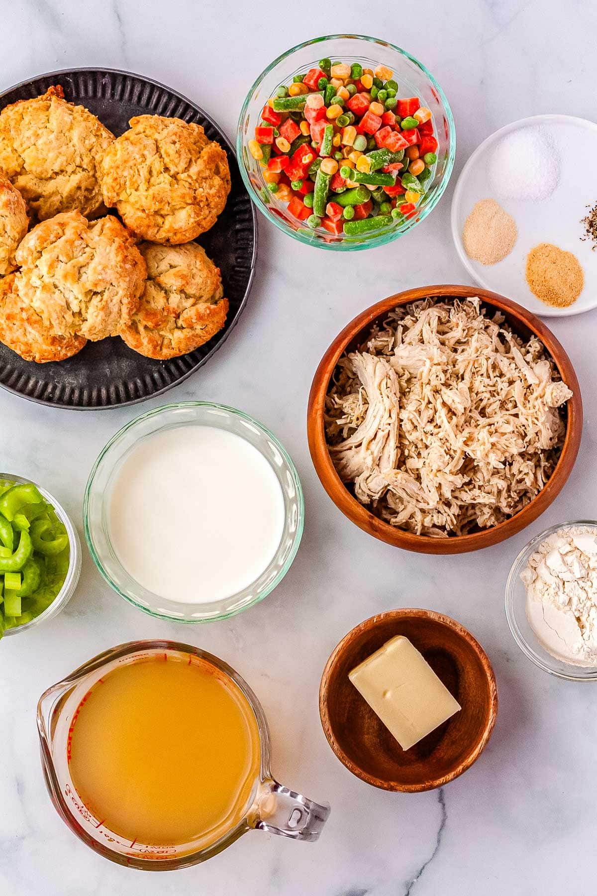 All of the ingredients needed to make this recipe.