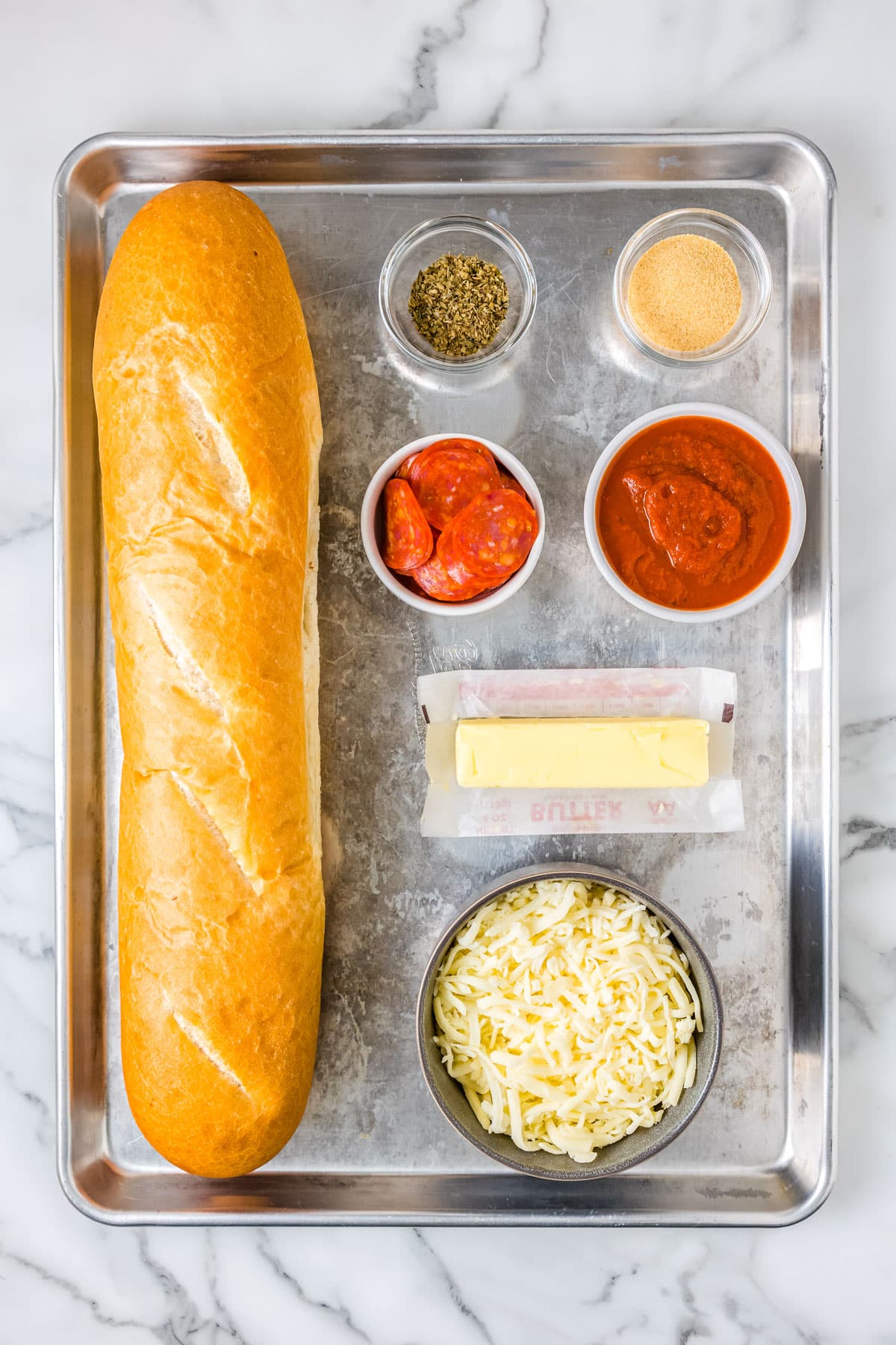 All of the ingredients needed to make this recipe.
