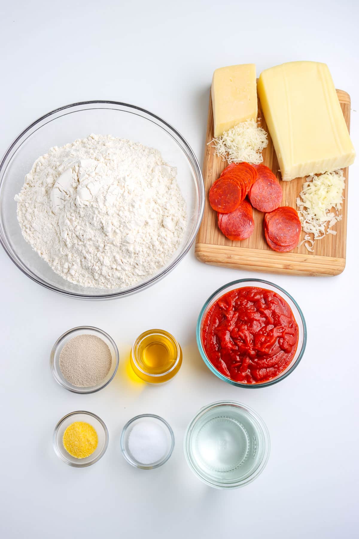 All of the ingredients needed to make this recipe.