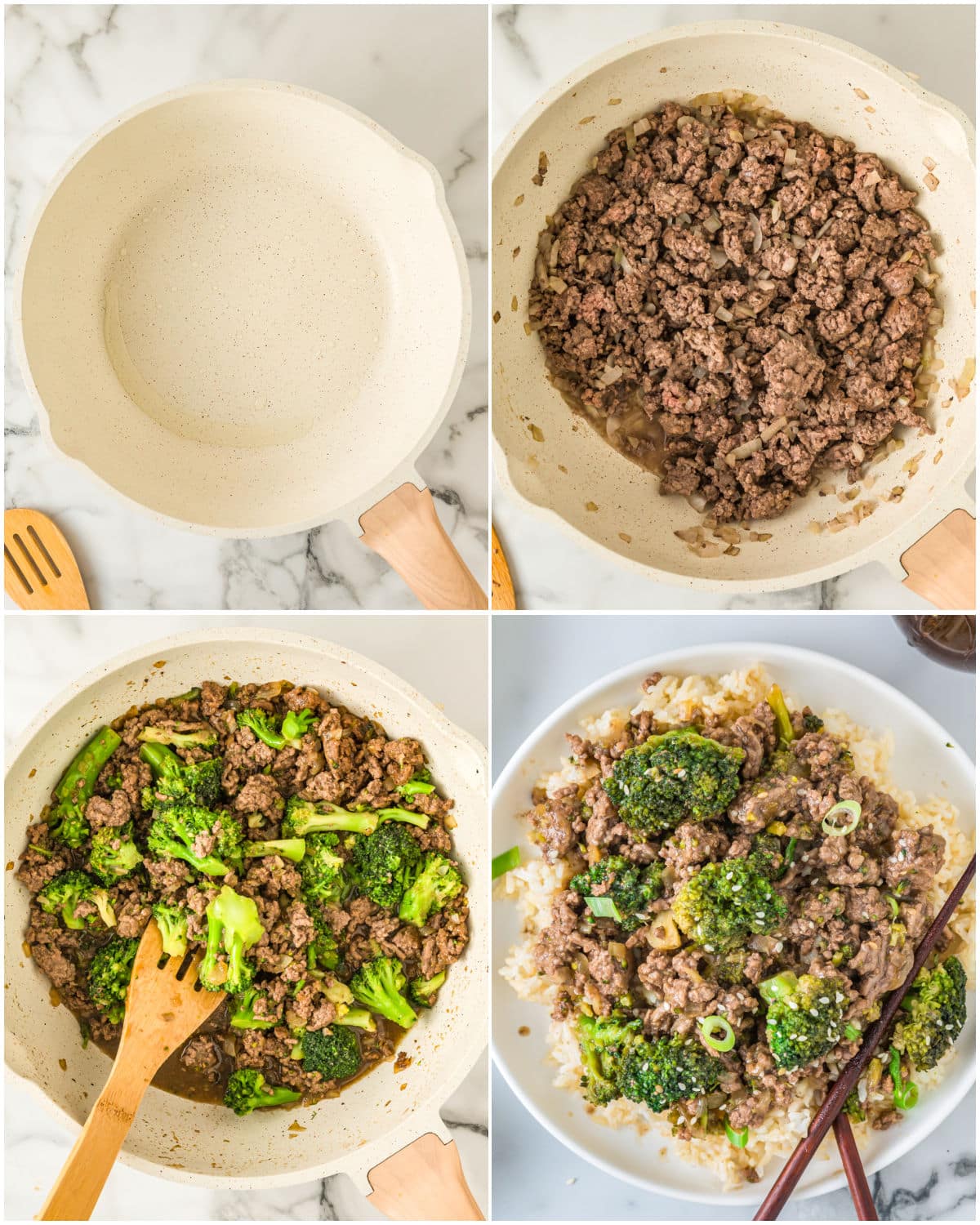 A picture collage showing how to make this recipe.