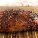 Cook the meat for 2-2/12 hours or until the internal temperature reaches 130 degrees F.