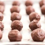 Freeze the chocolate dipped bon bons until chocolate is set.