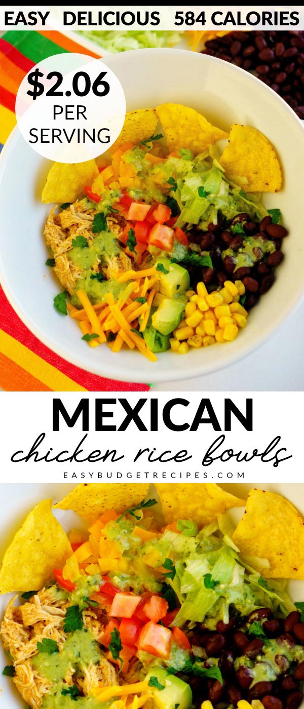 Mexican Chicken Rice Bowls - Easy Budget Recipes