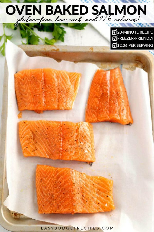 Recipe picture with text overlay for social media. 