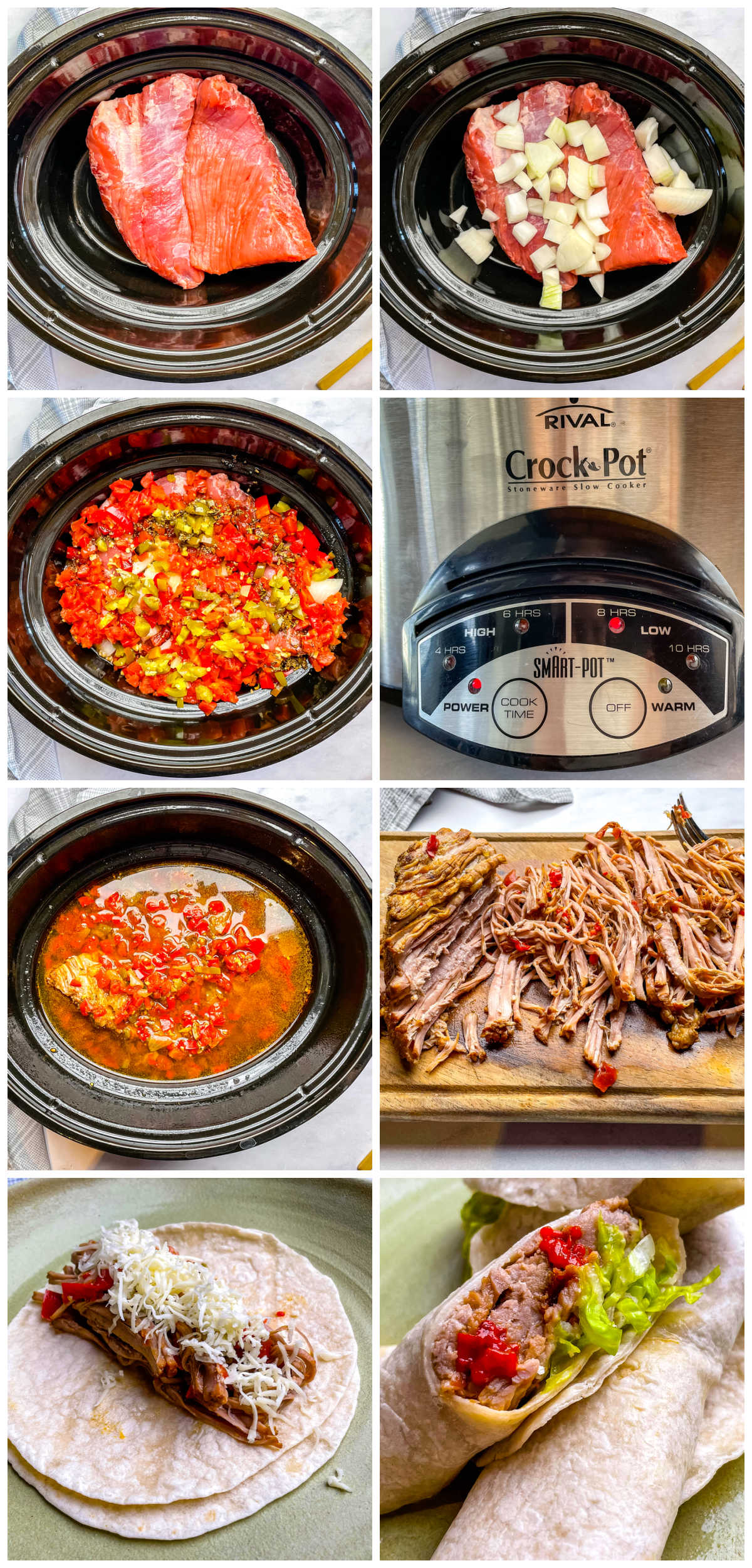 A picture collage showing how to make this recipe.