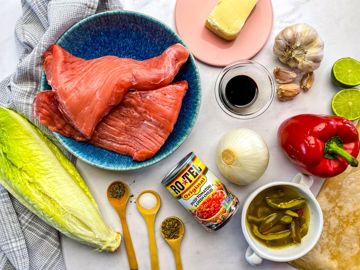 All of the ingredients needed to make this recipe.