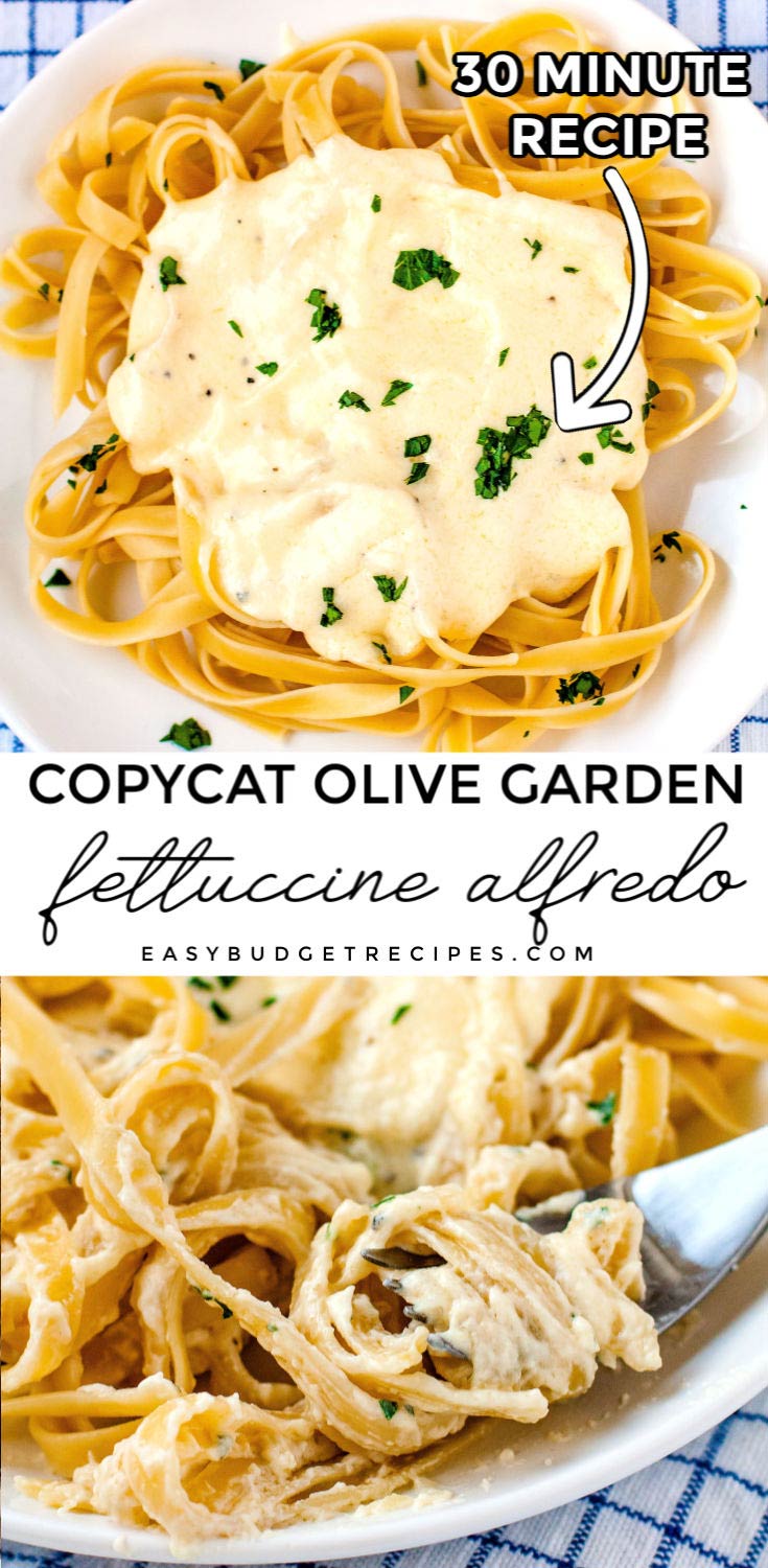 Copycat Olive Garden Fettuccine Alfredo - Easy Budget Recipes