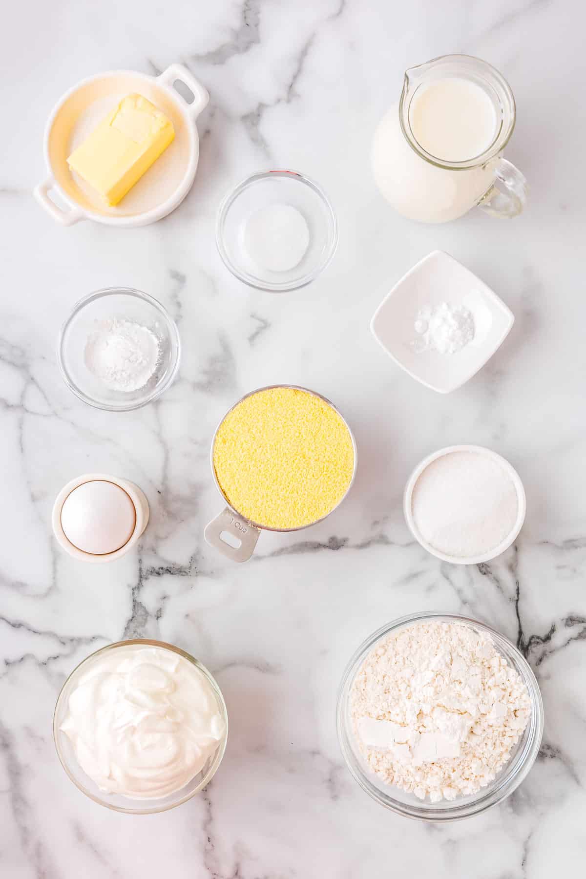 All of the ingredients needed to make this recipe.