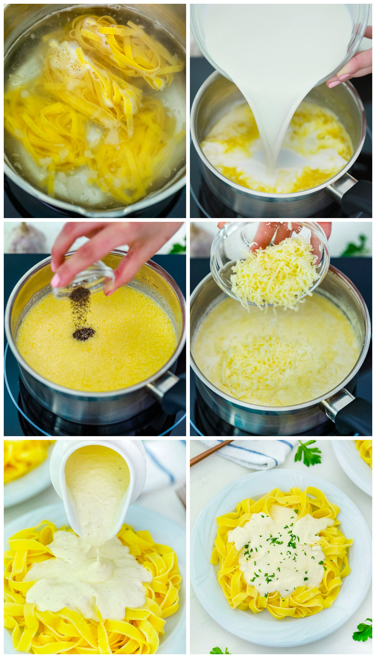A picture collage showing how to make this recipe.