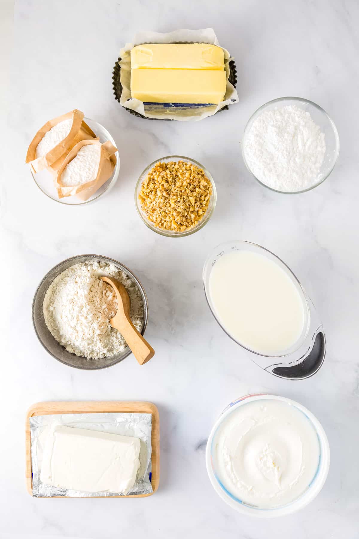 All of the ingredients needed to make this recipe.