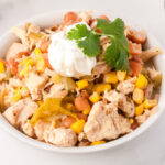 Southwest Chicken Chili Crock Pot recipe in a bowl