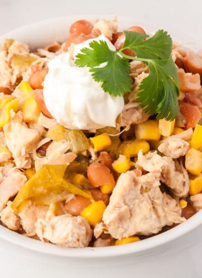 Southwest Chicken Chili Crock Pot recipe in a bowl