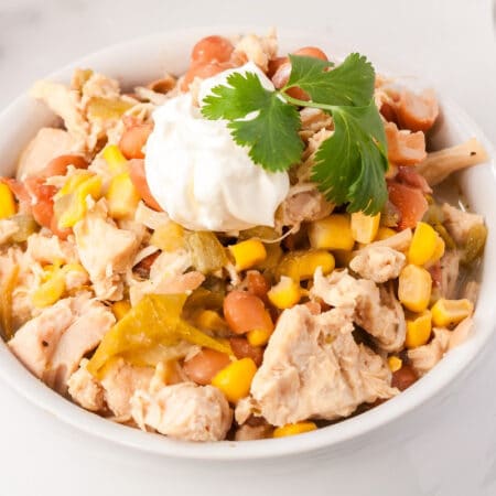 Southwest Chicken Chili Crock Pot recipe in a bowl
