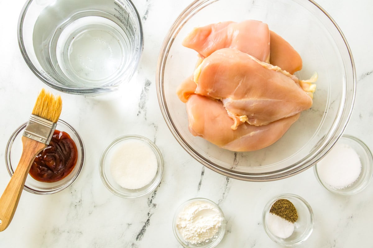 All of the ingredients needed to make this recipe.