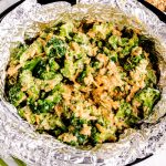 Add broccoli mixture to a Crockpot.