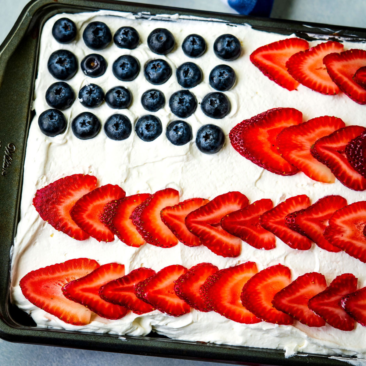 4th of July Flag Cake - Plain Chicken