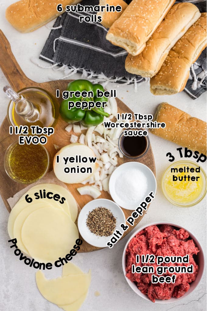 An overhead picture of all the ingredients needed to make this recipe.