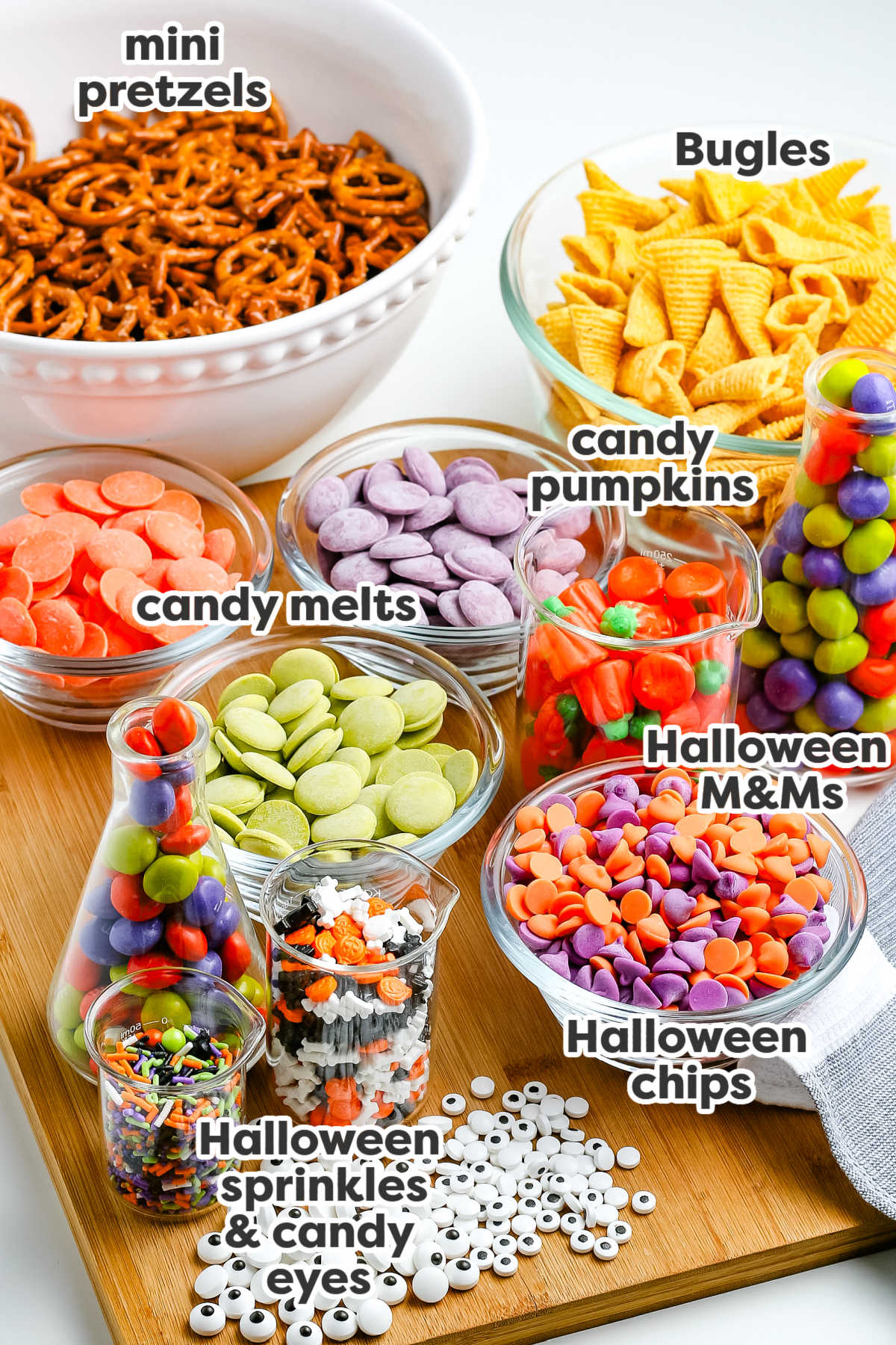 The ingredients to make the recipewith text overlay labeling each one.