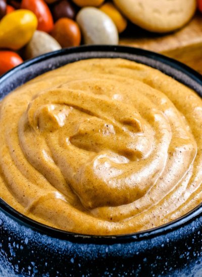A close up picture of the finished dip.