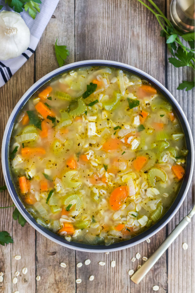 Leftover Turkey Barley Soup - Easy Budget Recipes