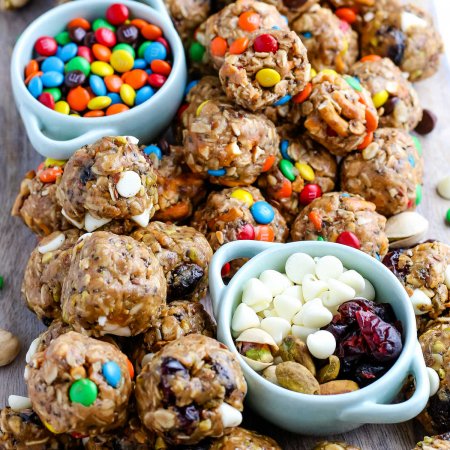 Energy Balls on a platter.
