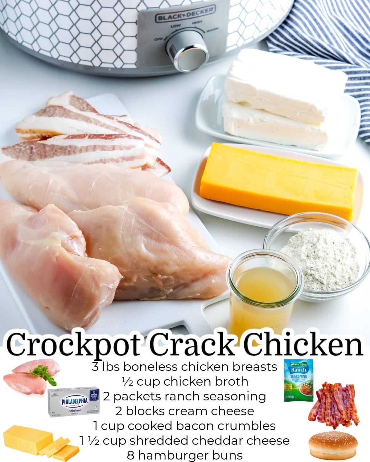 All of the ingredients needed to make this recipe.