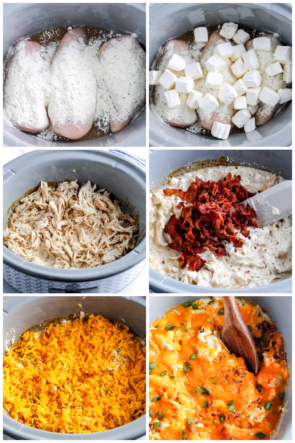 A picture collage of how to make this recipe.