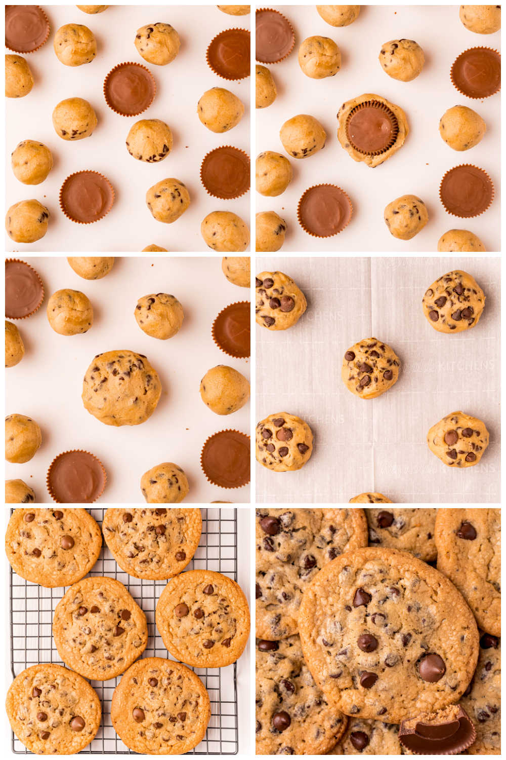A picture collage of how to make this recipe.