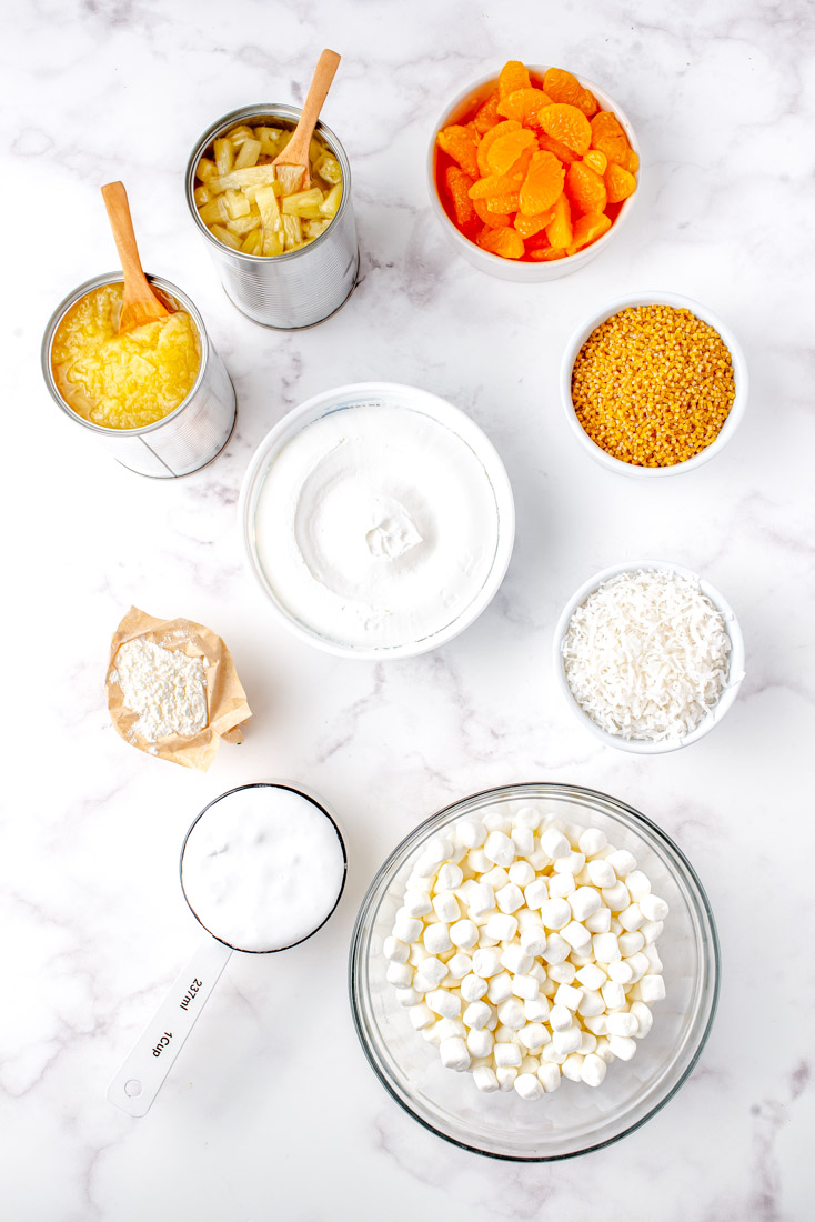 All of the ingredients needed to make this recipe.