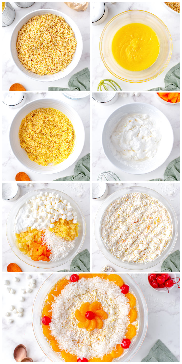 A picture collage showing how to make this recipe.