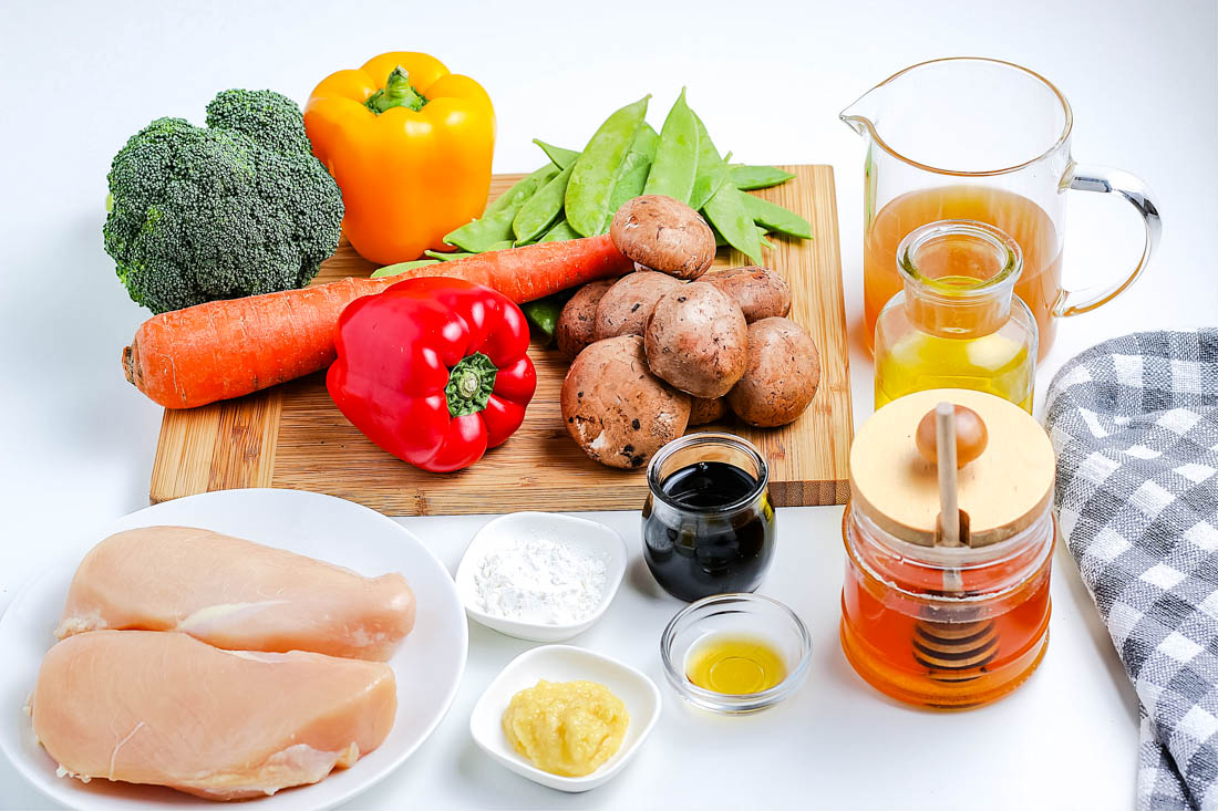 All of the ingredients needed to make this recipe.