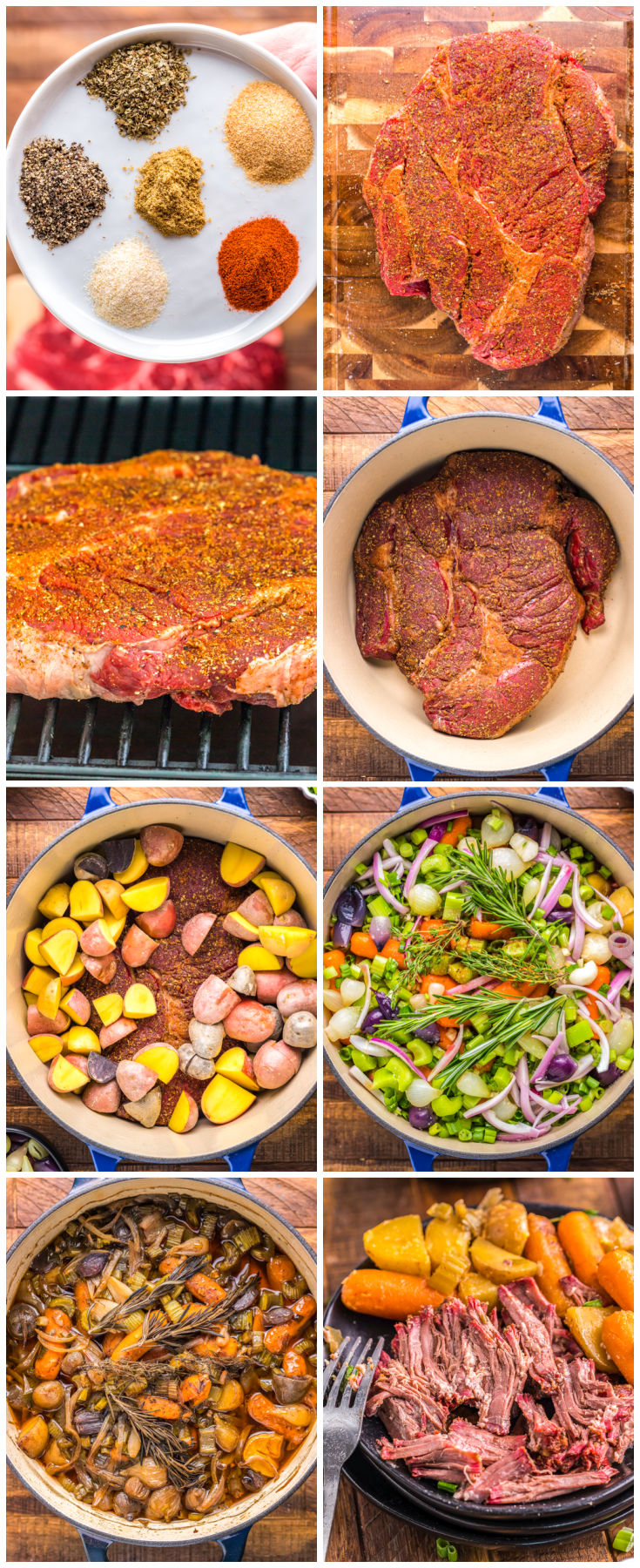 A picture collage showing how to make this recipe.