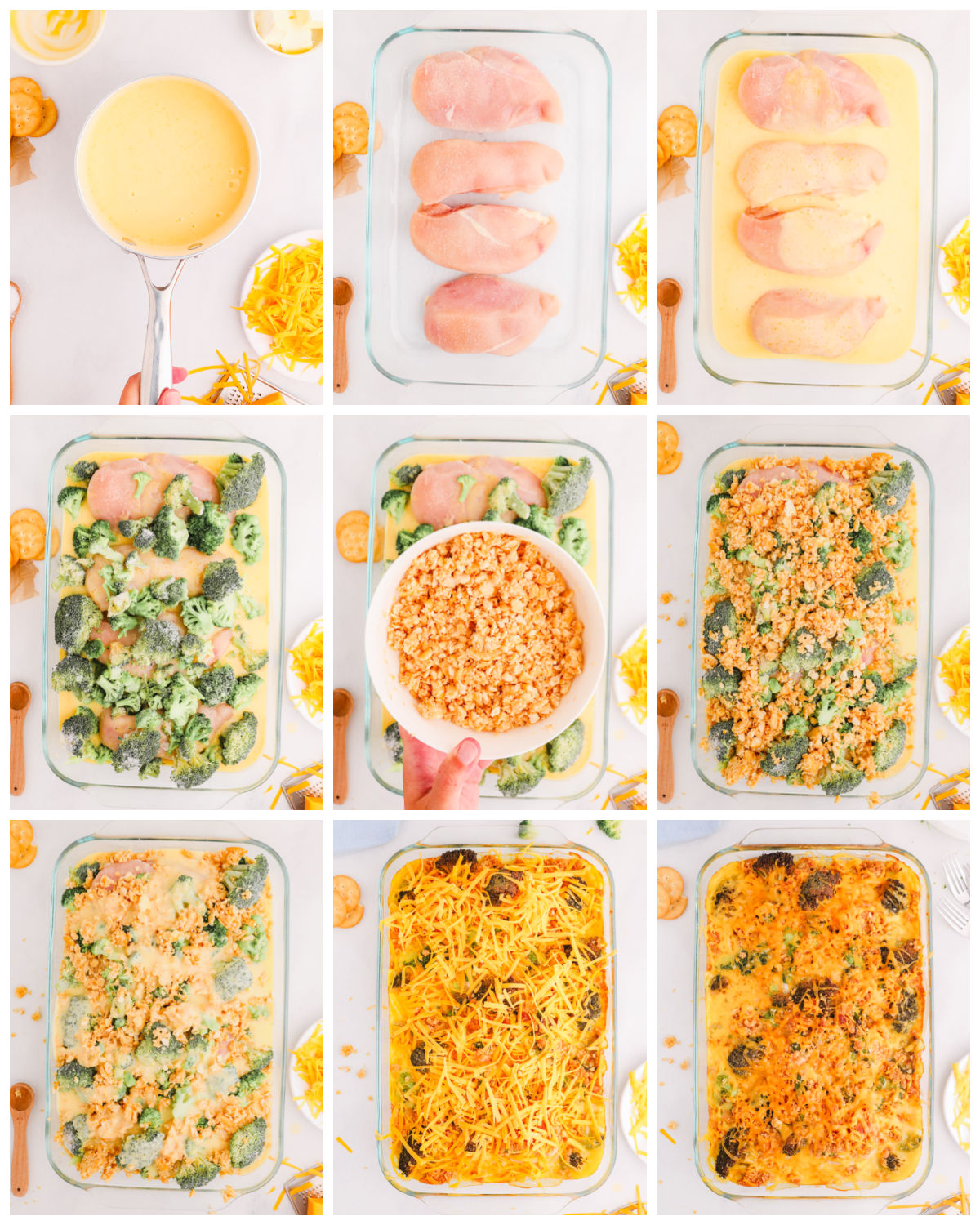 A picture collage showing how to make this recipe.
