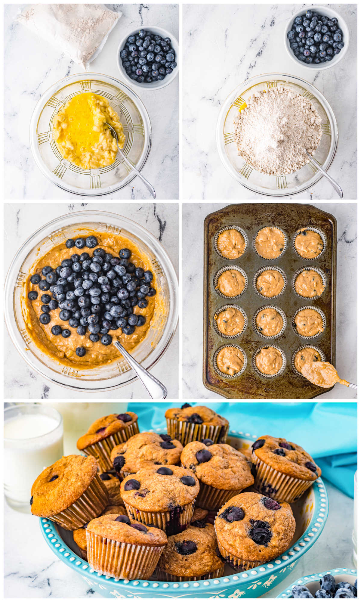 A picture collage showing how to make this recipe.