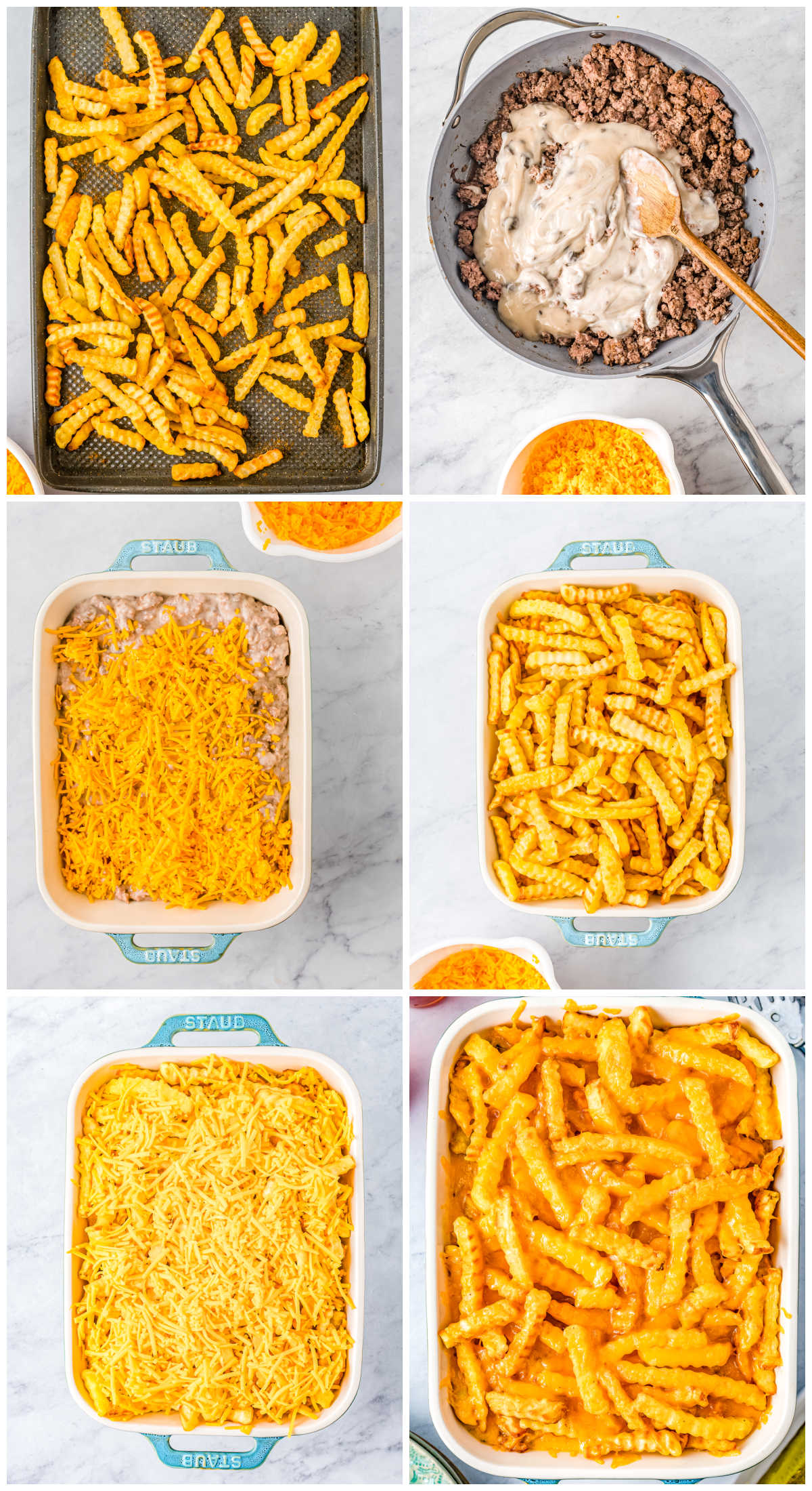 A picture collage showing how to make this recipe. 