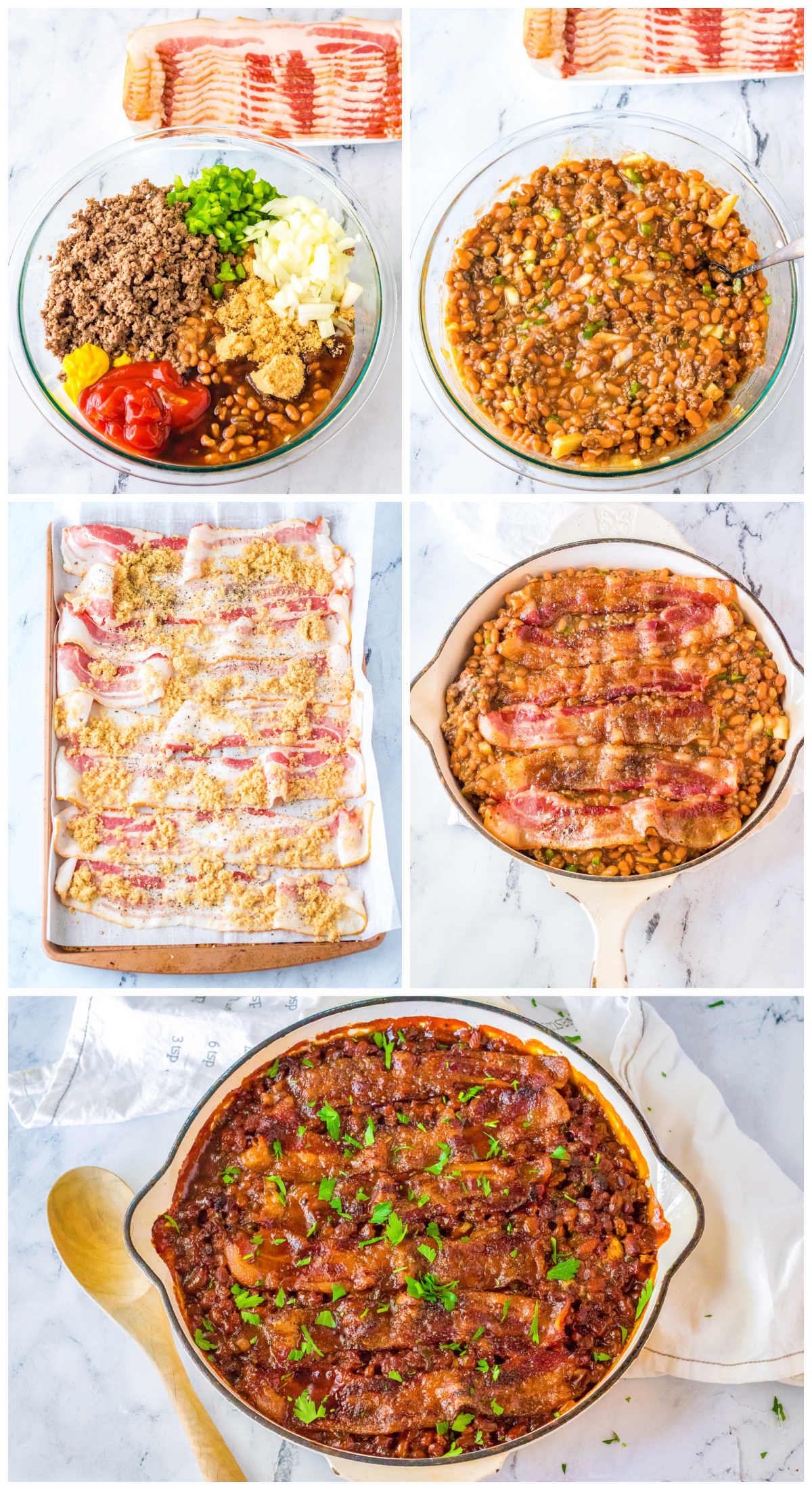 A picture collage showing how to make this recipe.