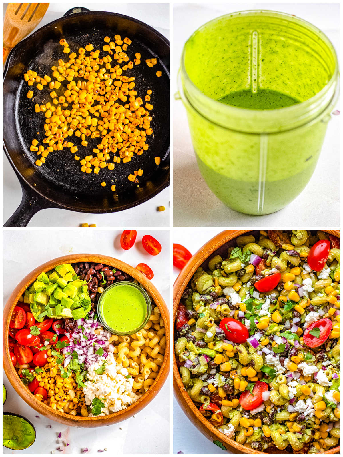 A picture collage showing how to make this recipe