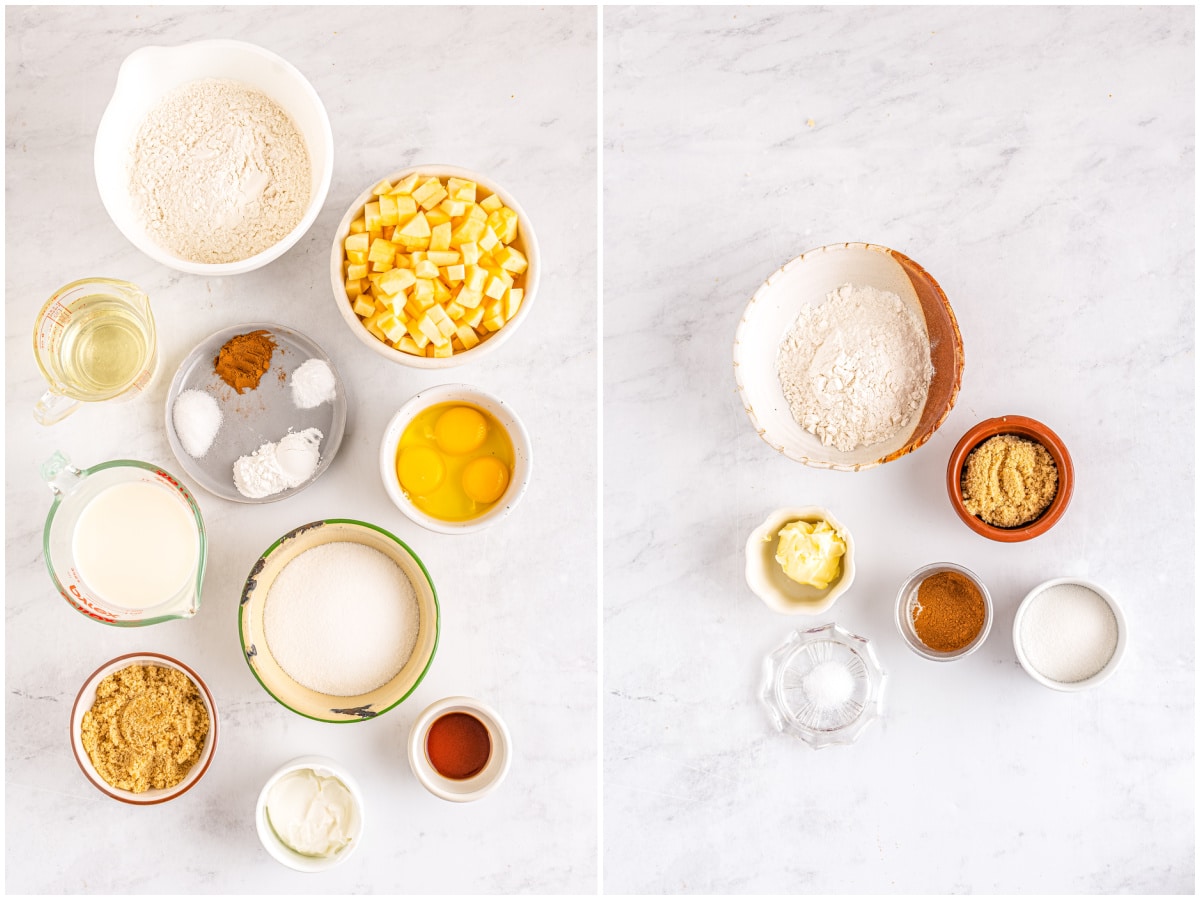 All of the ingredients needed to make this recipe.
