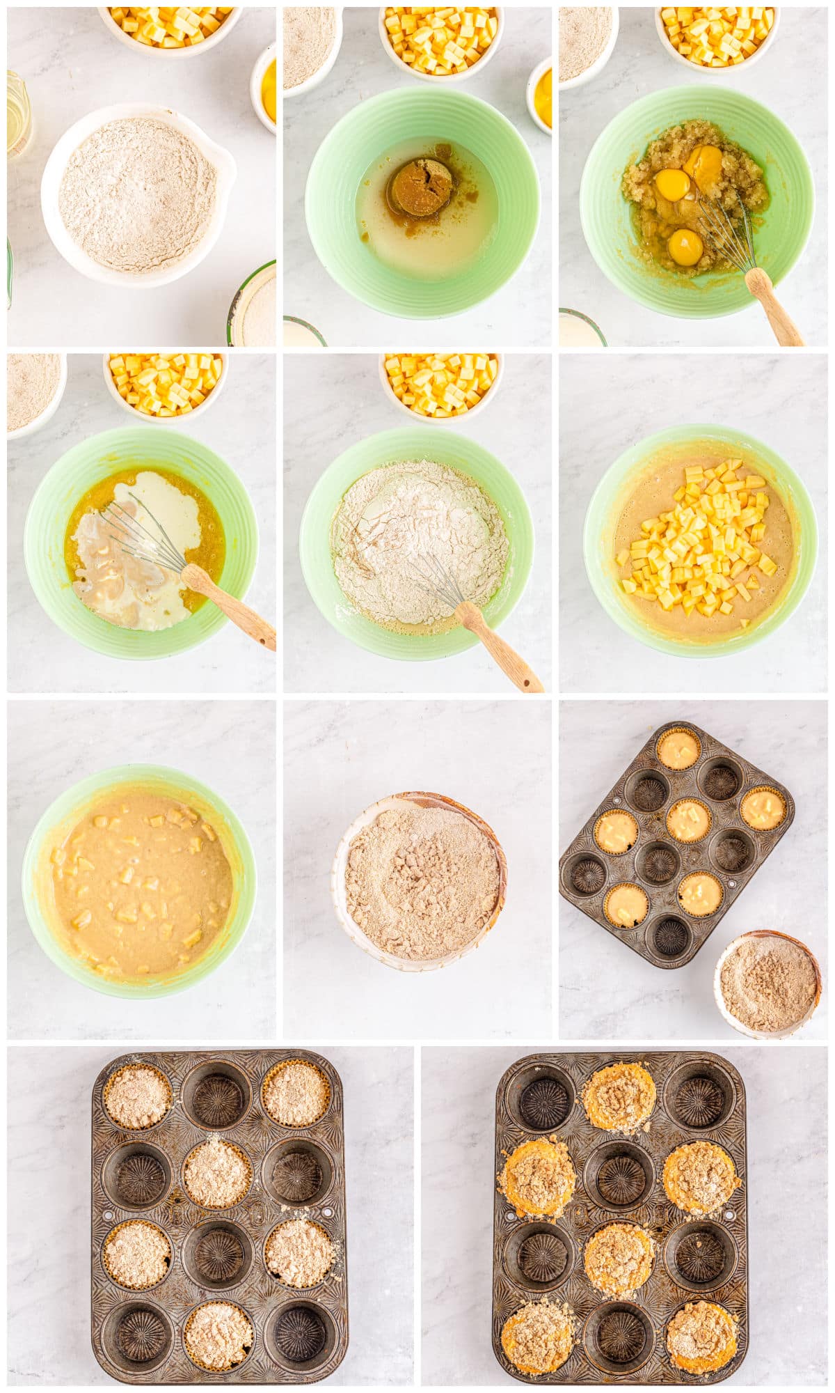 A picture collage showing how to make this recipe.