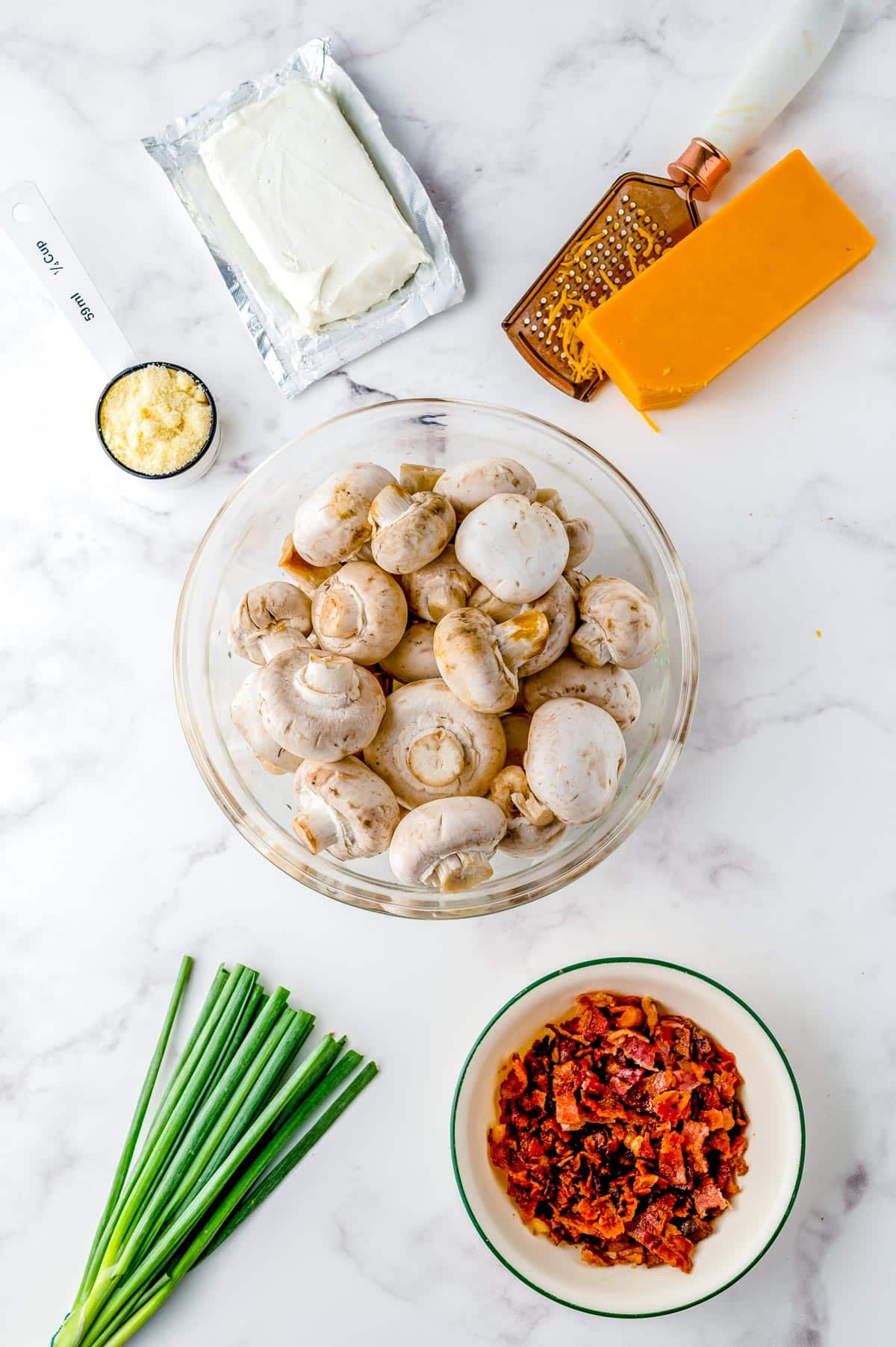 All of the ingredients needed to make this recipe.