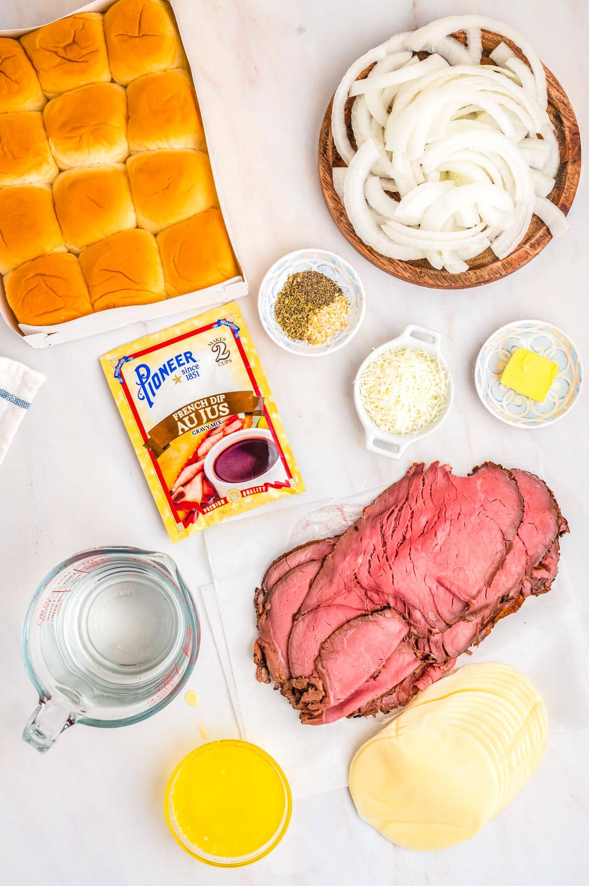 All of the ingredients needed to make this recipe.