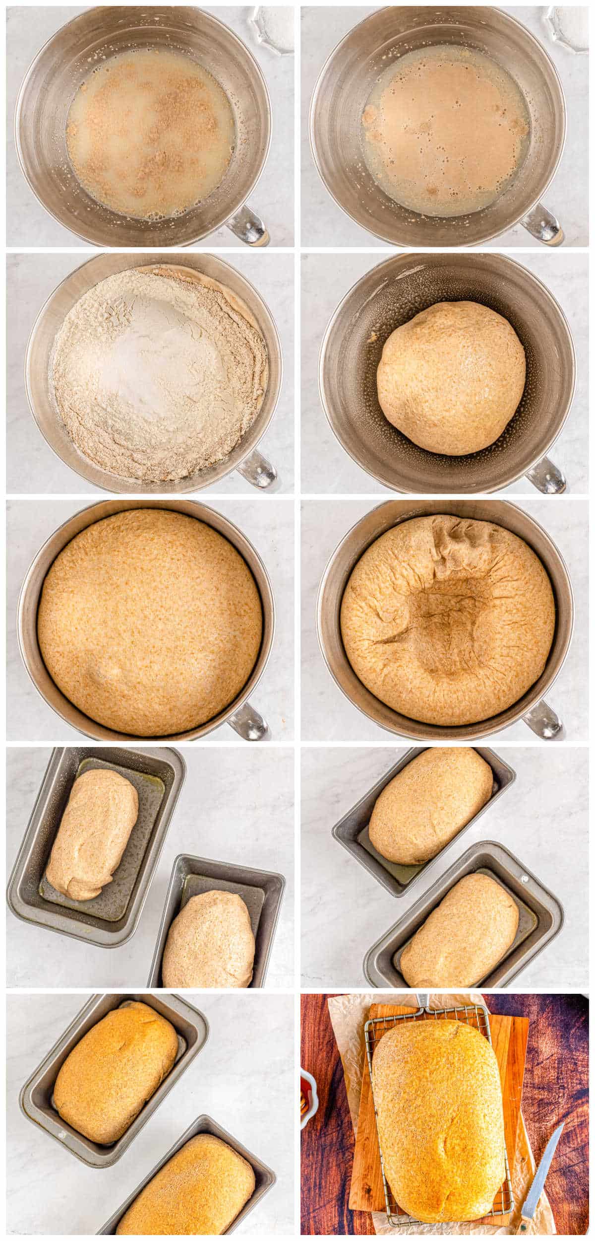 A picture collage showing how to aka this recipe.