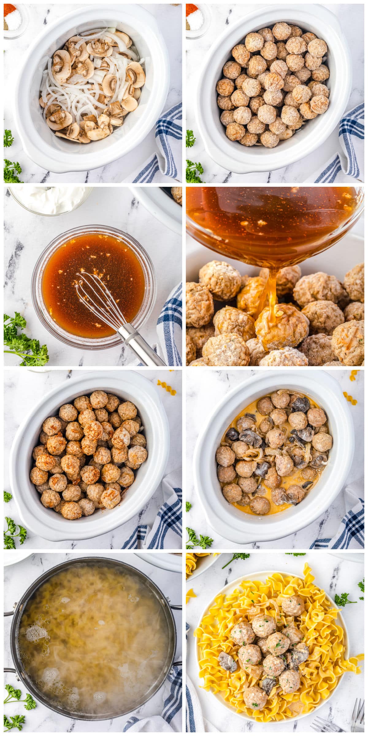 A picture collage showing how to make this recipe.