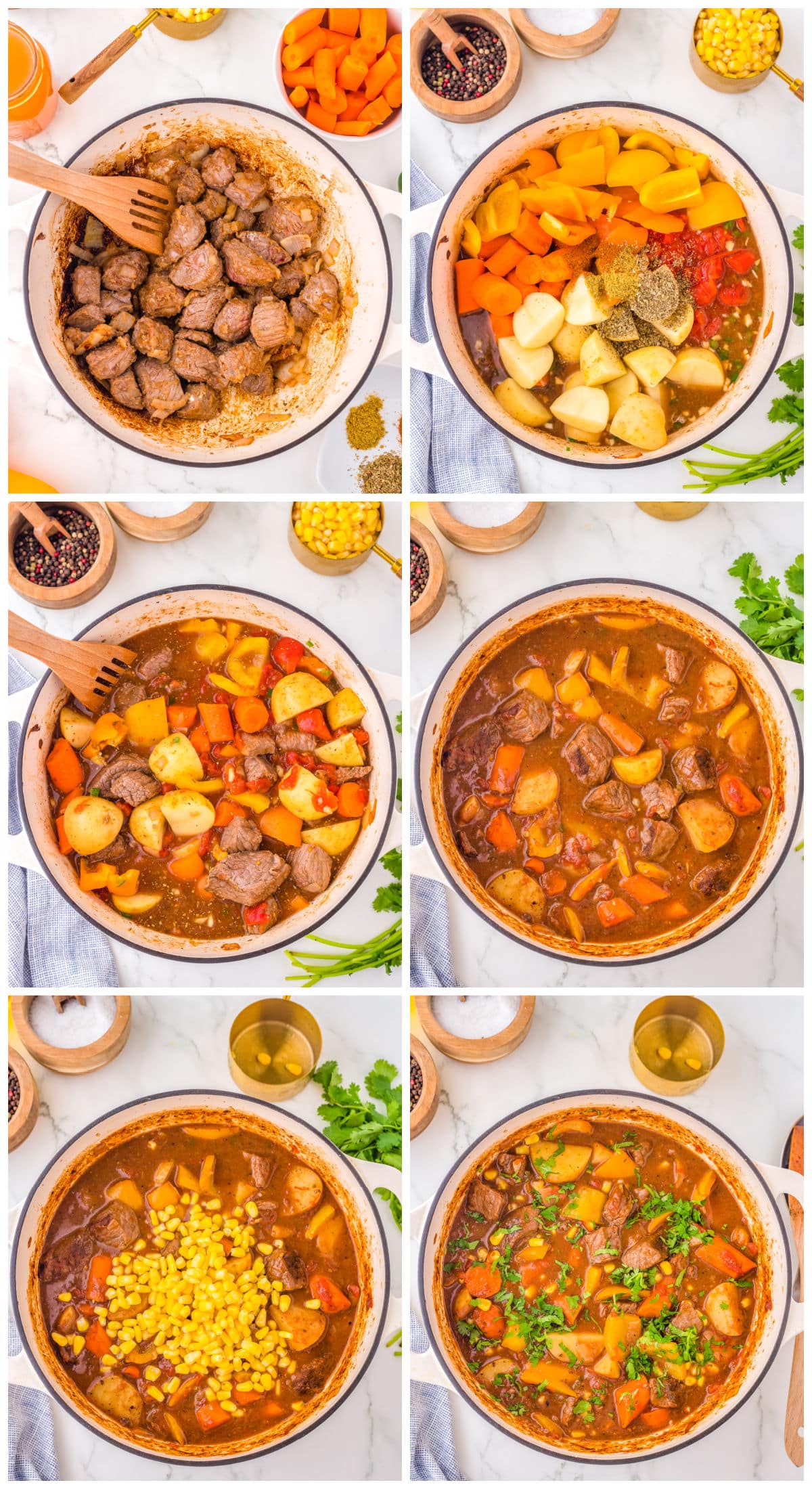 A picture collage showing how to make this recipe.