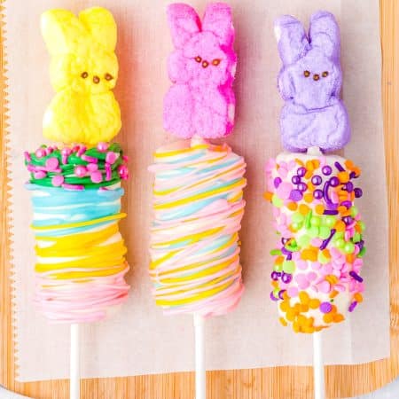 A close up picture of the finished Easter Food Crafts.