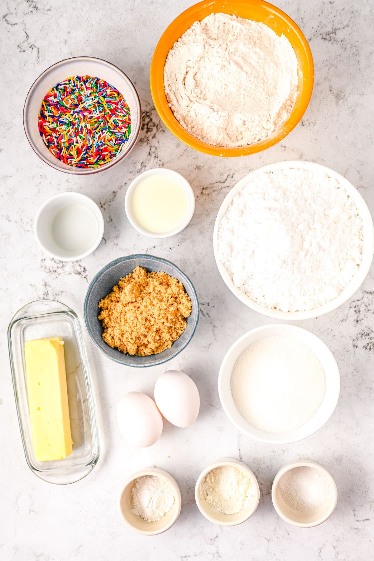 All of the ingredients needed to make this recipe.
