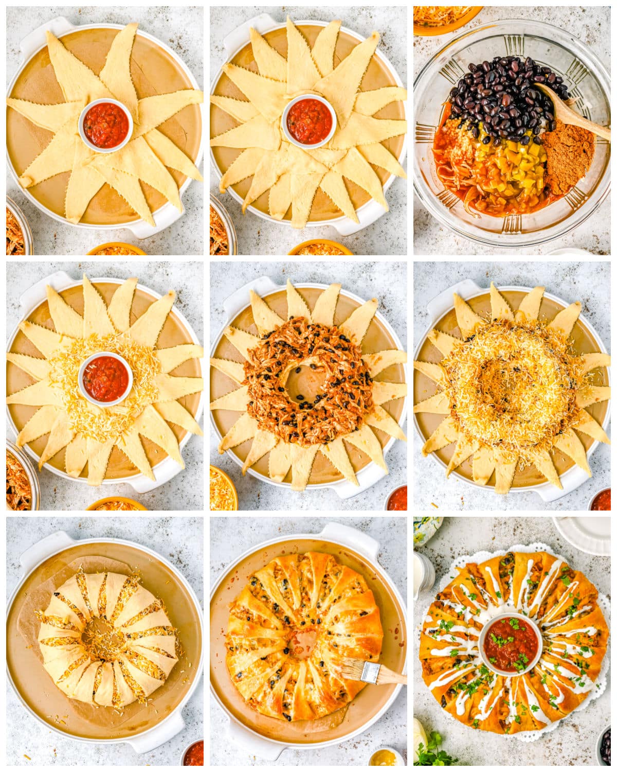 A picture collage showing how to make this recipe.
