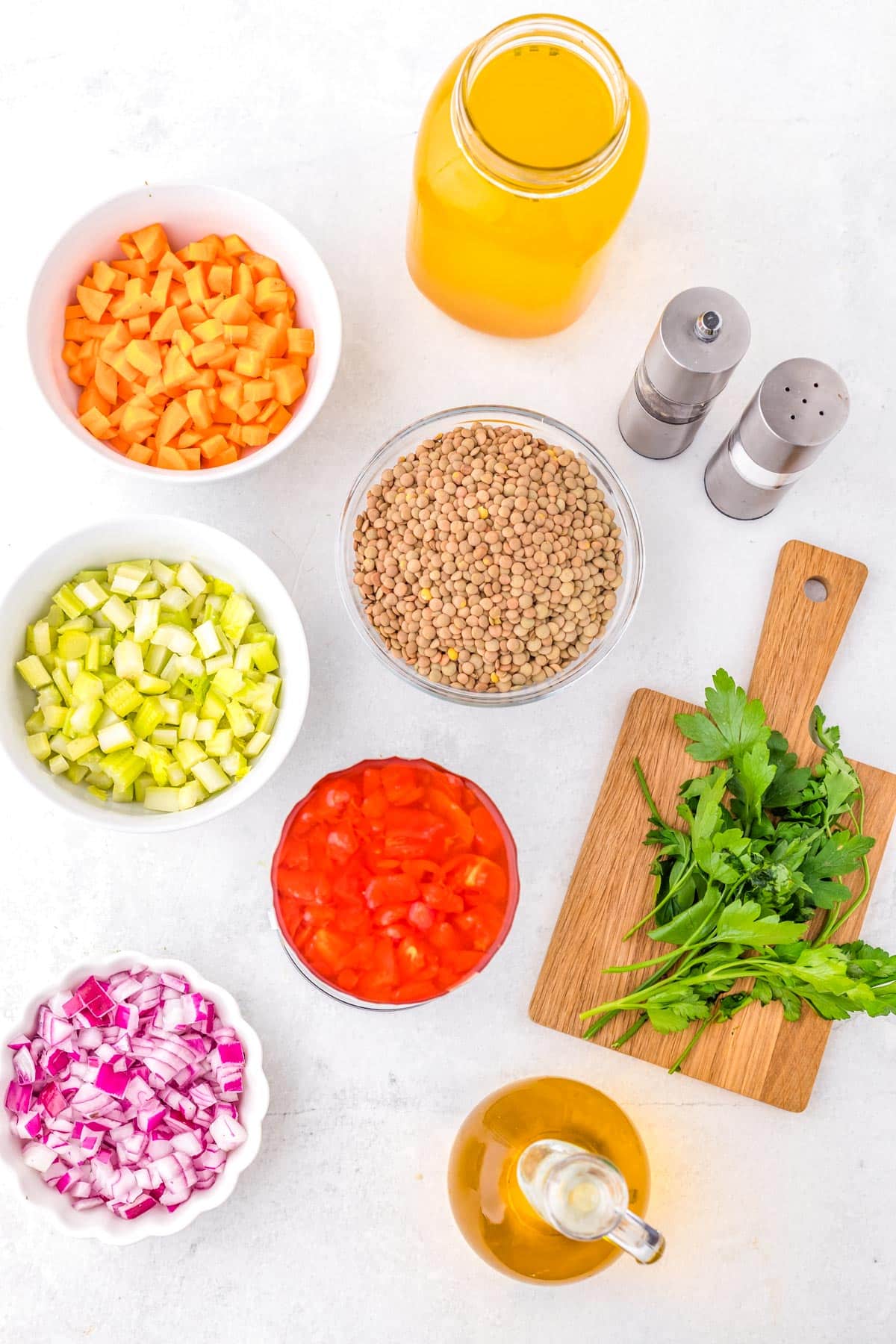 All of the ingredients needed to make this recipe.